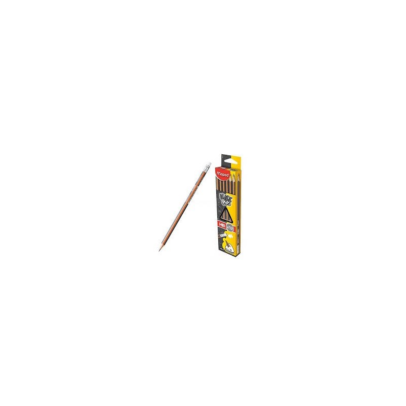 Crayon Maped Black Peps HB 2 avec gomme