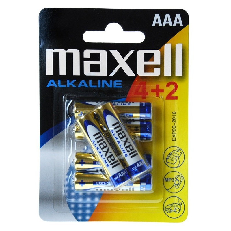 Maxell Pile Alkaline LR3(GD) 6B