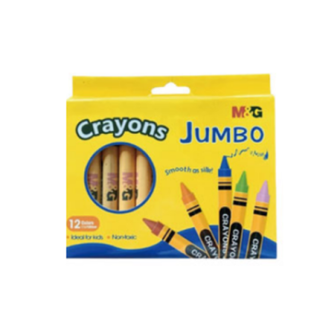 Crayon cire Jumbo 12 couleurs | AGMX4224