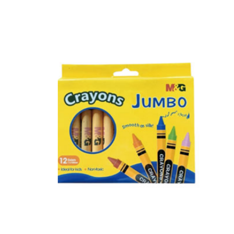 Crayon cire Jumbo 12 couleurs | AGMX4224