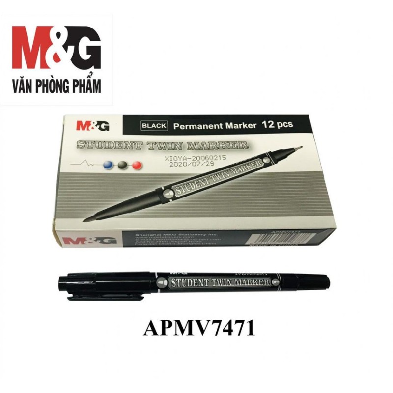 Marqueur permanent Double pointe | APMV7471