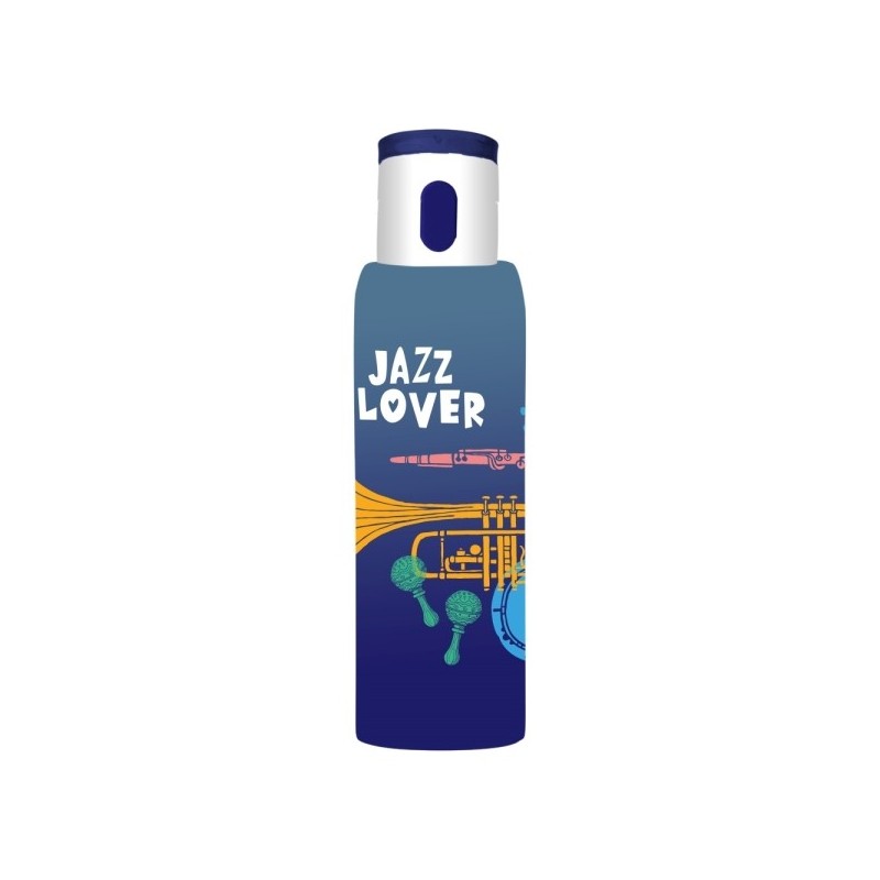 Bouteille d'eau colorée dégradé de 750 cc avec cintre - jazz lover plastique