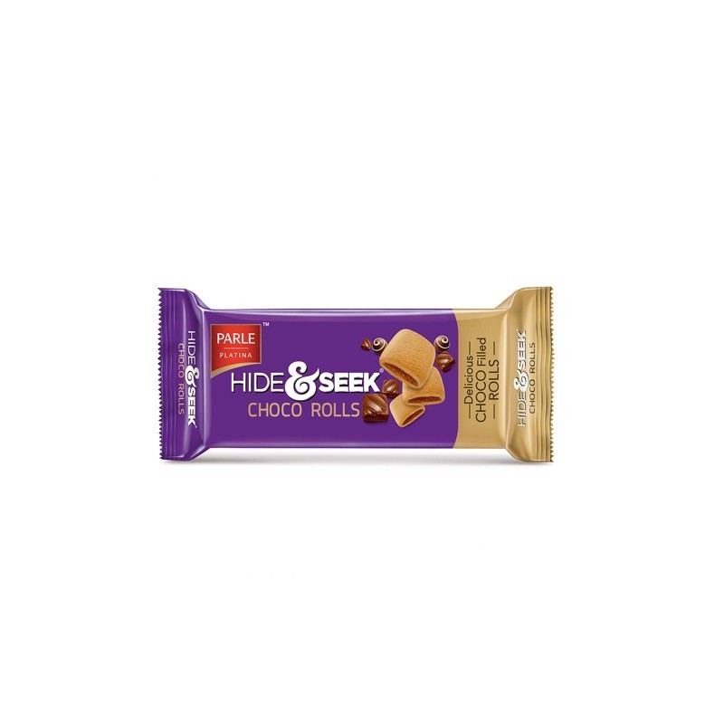 PARLE HIDE & SEEK CHOCO ROLLS BISCUITS 75G