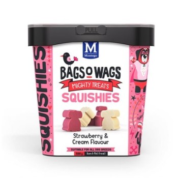 Mélange fraise et crème coeur bags o' wags 500g