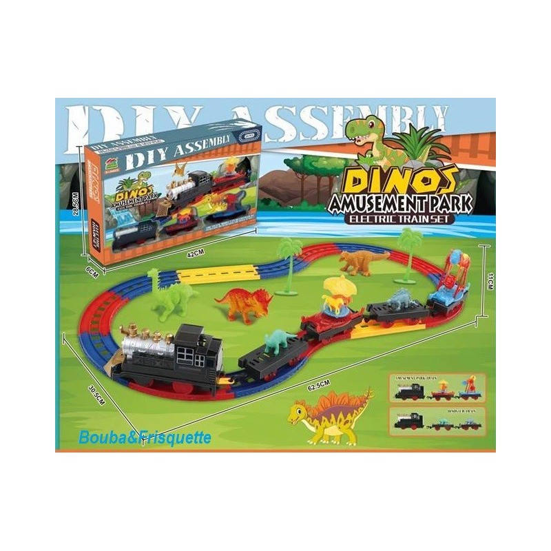 Dino Amusement Park Train Set