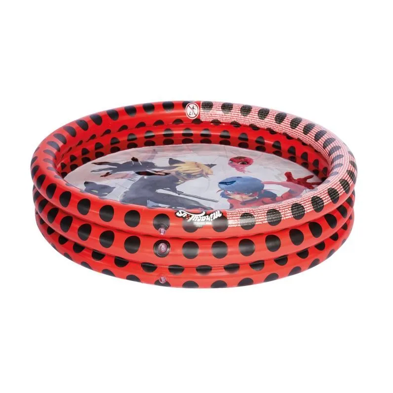 Miraculous piscine pour enfants 100 x 23 cm rouge/noir