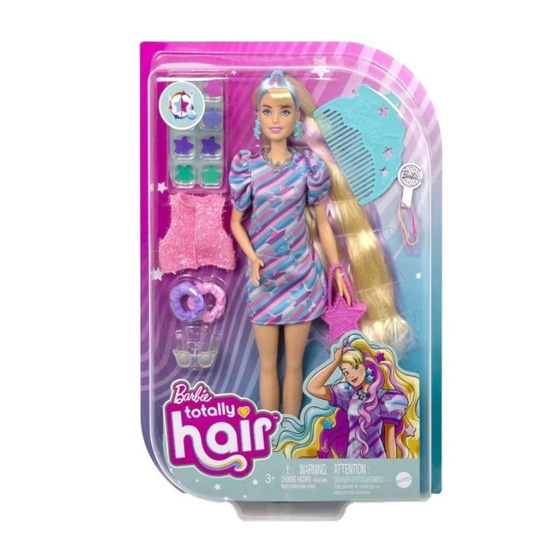 Poupée Barbie Totally Hair Blonde avec accessoires