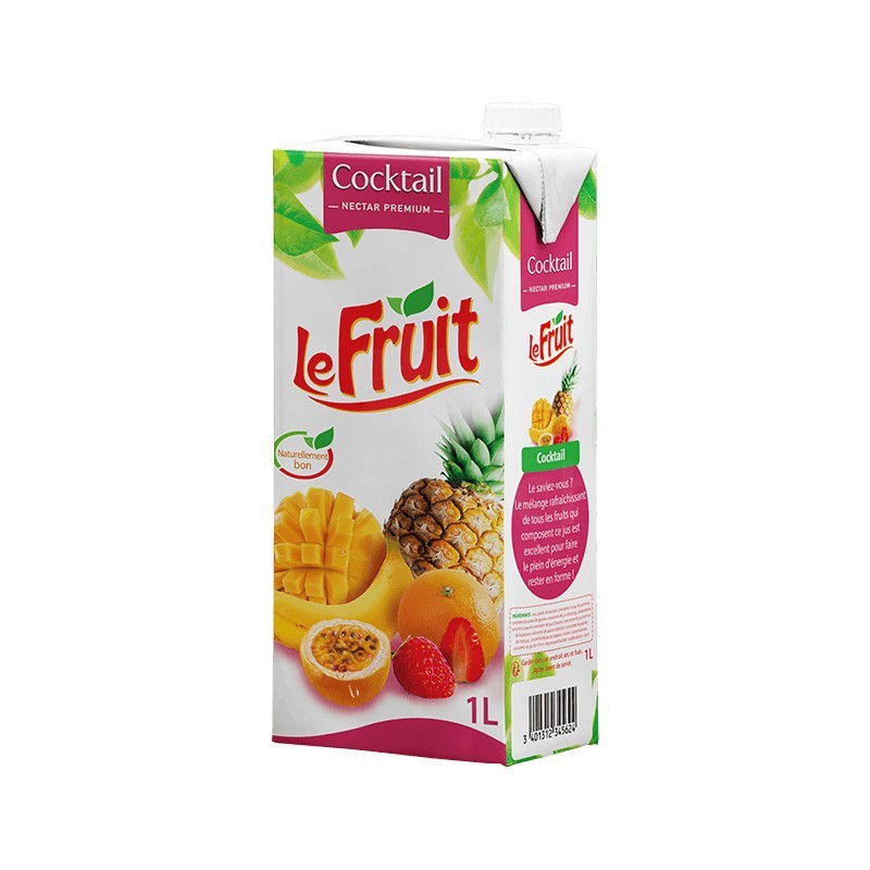 Jus de Cocktail en brique LeFRUIT 1L | Fabriqué à Madagascar