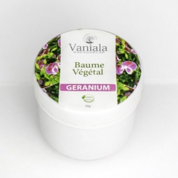Baume  végétal naturel Géranium Pot de 30 g