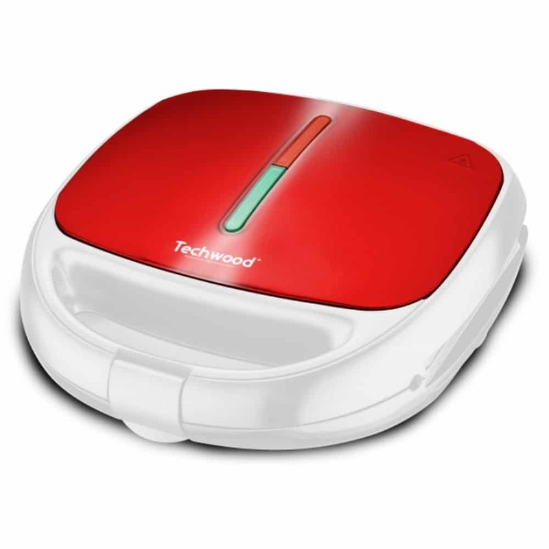 TECHWOOD CROQUE GAUFRE /GRIL TGCI-815 ROUGE 3 EN 1