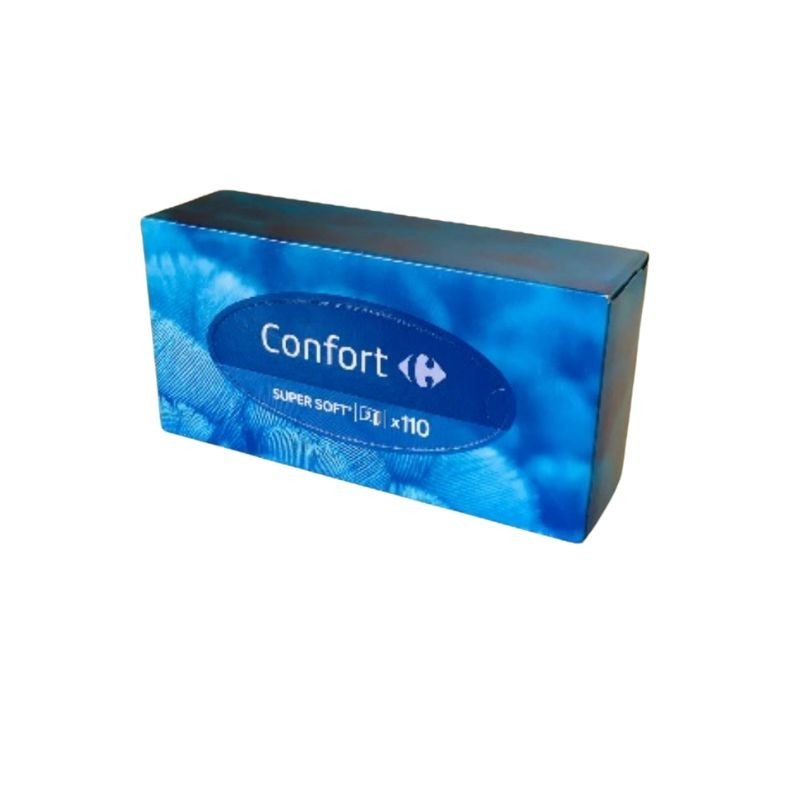 MOUCHOIR BOITE CONFORT 110 UNITES X3 PLIS "NET" MOUCHOIR BOITE CONFORT 110 UNITES X3 PLIS "NET"